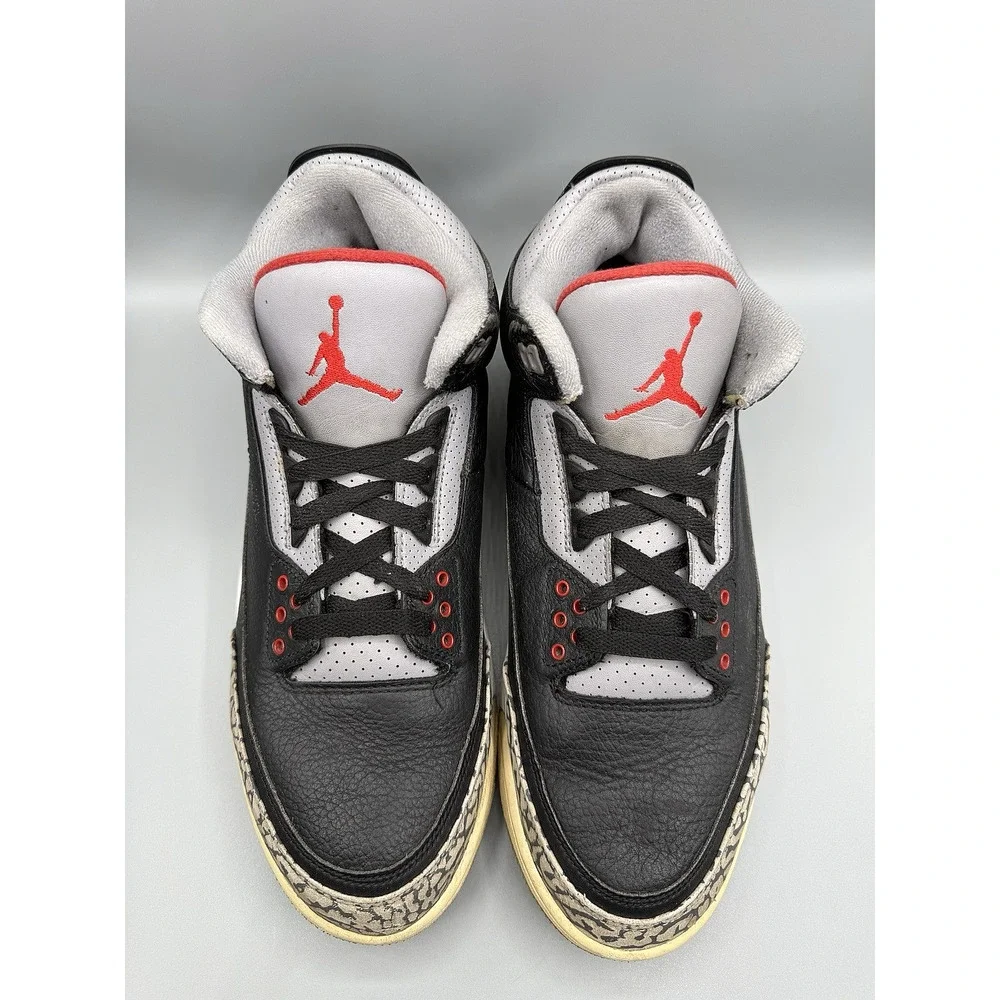 AIR JORDAN 3 Retro OG Black Cement 2018 Shoes Sneakers Men's Size 11